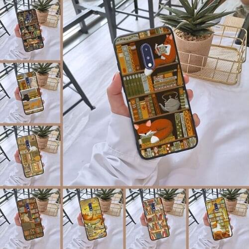 Cat Book Cute Back Cover For OnePlus 7 7 Pro 6 6T 5 5T 3 3T Soft Silicone Phone Case For One Plus 7 7 Pro 6 6T 5 5T 3 3T Case