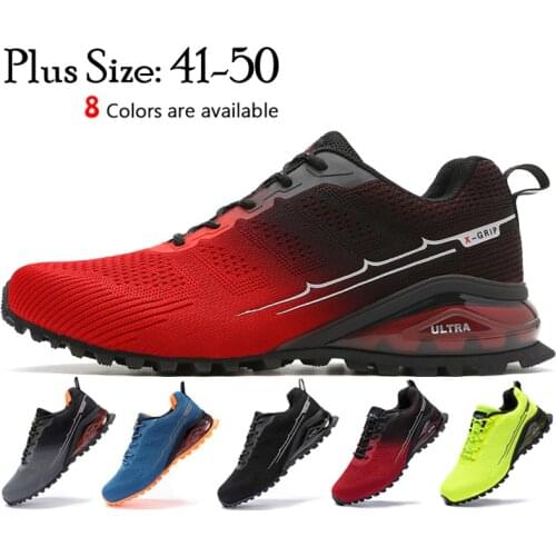 Spring Autumn Mens Trail Running Shoes Big Size Waterproof Lightweight Trekking Sneakers Outdoor Athletic Walking Jogging Shoes