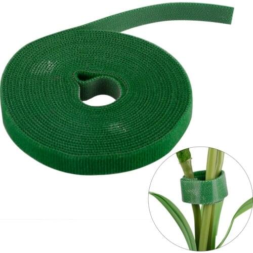 Plant Tie Strap Greenhouse Lianas Self-Adhesive Hook Strapping Buckle Nylon Multi-purpose 5 Meters Reusable Durable Garden Wrap