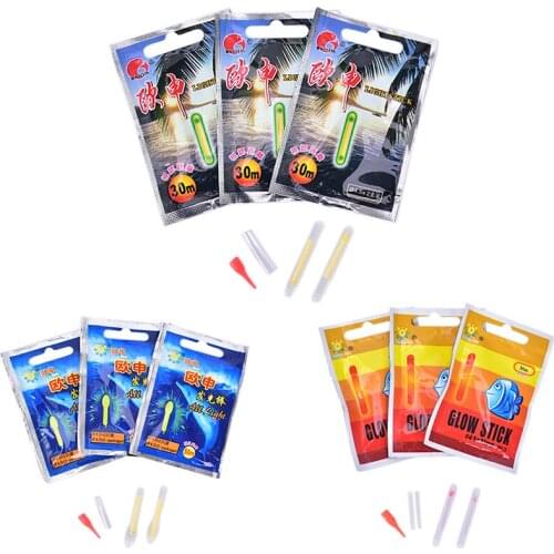 Lightstick 10Pcs/5bags Light Stick Fluorescent Glowing Stick Fishing Float Luminous Floater Accessory Gift