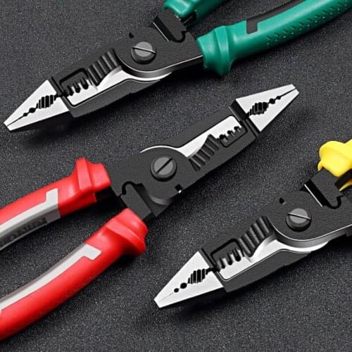 9 in 1 Multifunction Electrician Pliers Long Nose Pliers Combination Pliers Stripper/Crimper Pliers Diagonal Pliers Hand Tools