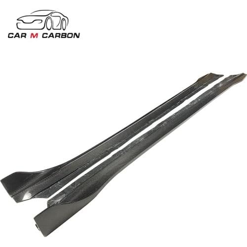 Model 3 skirt car carbon fiber side skirt fit for Model 3 side skirt car extension