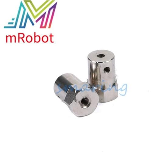 4/5/6mm Hexagonal Shaft Coupling Connector Connecting Rubber Wheel Shaft Coupler Hub for Robot Car Chassis DIY