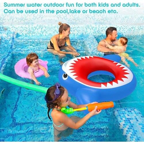 Inflatable Pool Floats Shark Pool Floaties Beach Floaty Toys Baby Swimming Ring for Outdoor Swimming Pool EDF