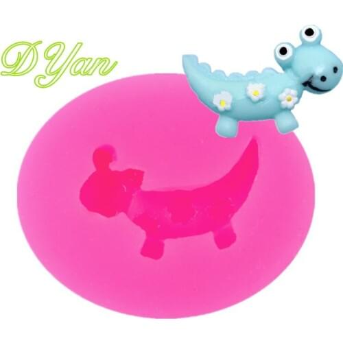 New Cartoon Cute Little Dinosaur Cake Fondant Silicone Mold Chocolate Mold DIY Cake Baking Decorative Mold A1692