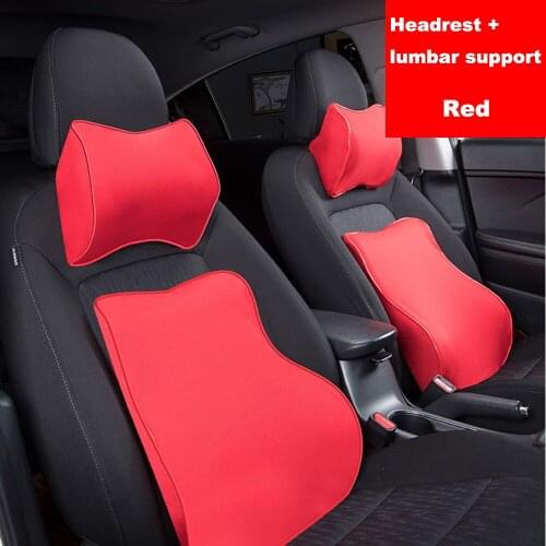 Neck Pillow, Car Seat Headrest Backrest Lumbar Pillow Travel Pillow, Memory Pillow Car General Decoration Auto Parts