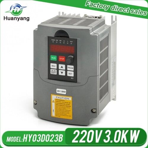 3.0KW 220V AC drive frequency converter spindle inverter VFD HUANYANG variable frequency drive inverters Factory Direct Sales