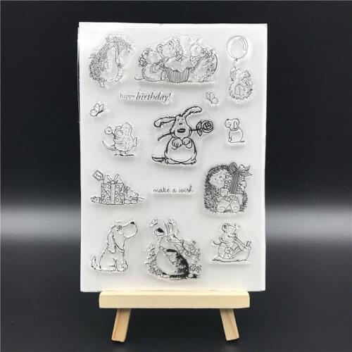 Pet world Transparent Clear Silicone Stamp/Seal for DIY scrapbooking/photo album Decorative clear stamp sheets A674