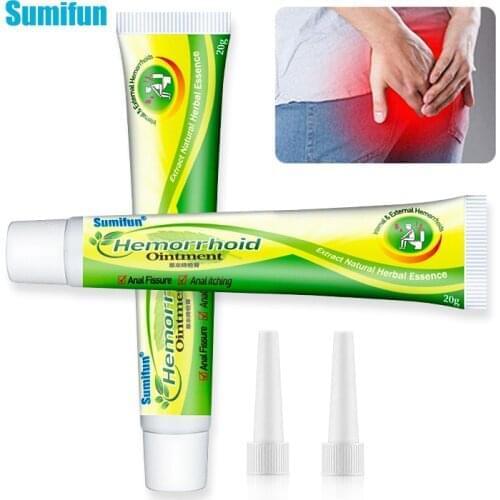 Sumifun 2pcs Herb Hemorrhoid Ointment Effective Treatment Of Internal Hemorrhoids Piles External Anal Piles Cream Herbs D3826