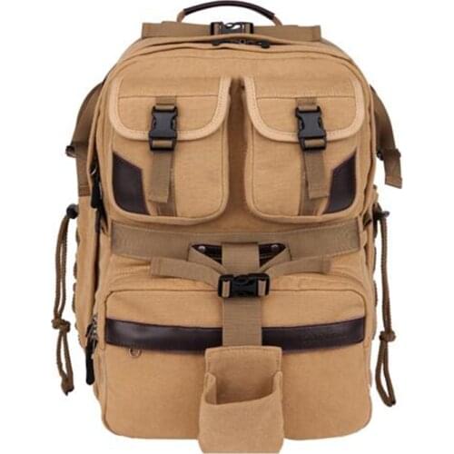 Camera Bag Kamera Backpack Soft Shoulders Travel Camera Backpack Large Capacity Bag Video Photo Bag For Canon/Nikon CAREELL C007