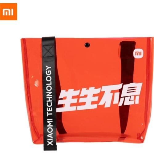 Xiaomi Endless Jelly Shoulder Bag Fashion Transparent PVC Bag Adjustable Wide Shoulder Straps High capacity for Man Women
