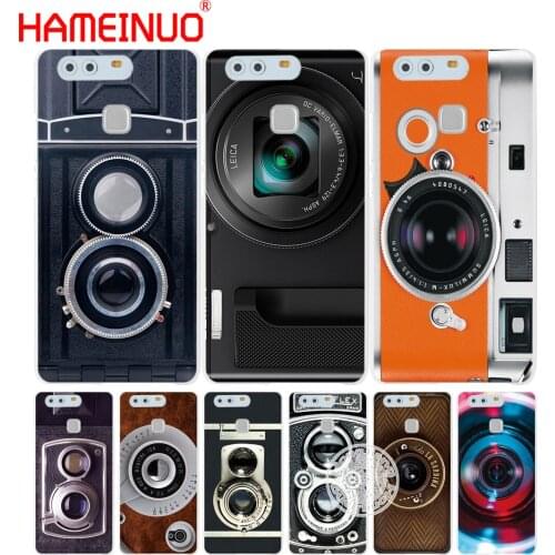 HAMEINUO Vintage Camera lens Cover phone Case for huawei Ascend P7 P8 P9 P10 lite plus G8 G7 honor 5C 2017