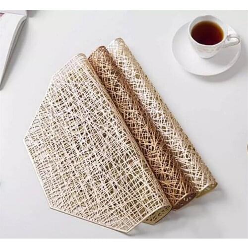 Placemats Octagonal Hollow Non Slip Dining Table Coaster Home table Decoration