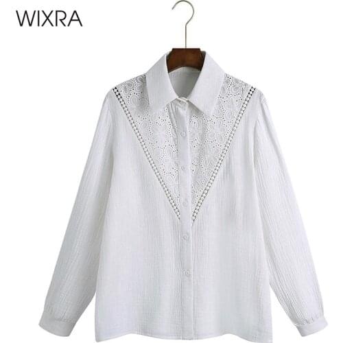 Wixra Women's Shirts With Embroidery