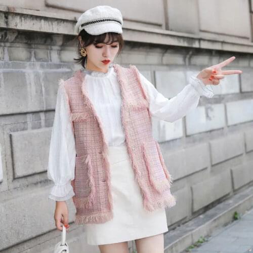 Woman Knitted Sweater Vest Female Simple Basic Daily V-neck Stripe Waistcoat Ladies Street-wear Vintage All-match Outerwear Q274