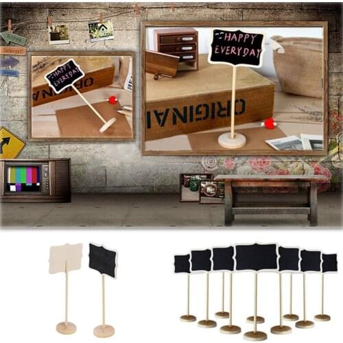 Restaurant Signs Chalkboard Writing Notice Message Paint Wood Board Mini Small Wooden Chalk Blackboard Wedding Kitchen