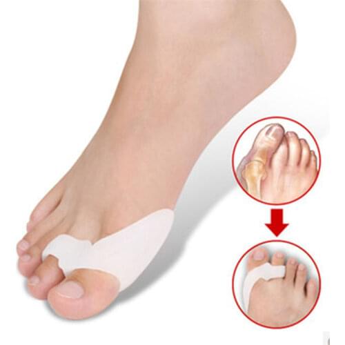 1 Pair=2 Pcs Gel Silicone Bunion Corrector Big Toe Separators Straightener Spreader Foot Care Tool Hallux Valgus Pro massager