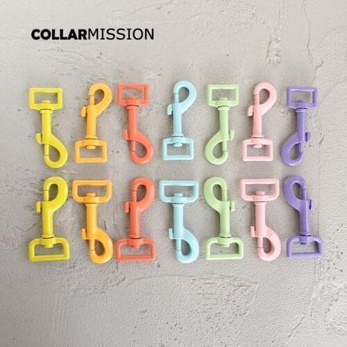 100pcs/lot Metal dog clasp for 20mm and 25mm webbing paracord dog leash buckles durable strong metal Zinc Alloy swivel 7colour