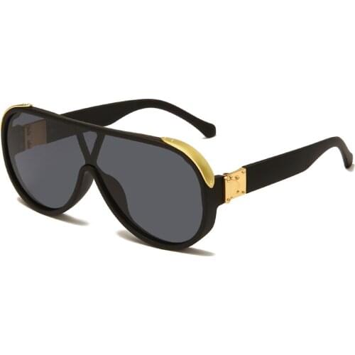 2021 New Designer Big Oval Sunglasses Women Vintage Oversized Sun Glasses Goggles Fashion Male Female Eyewear UV400 Oculos