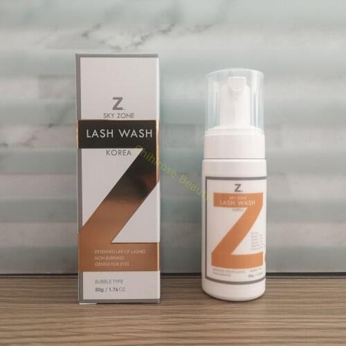 50 bottles Korea Eyelash Extensions Foam Sky Zone Lash Wash 50g Eyelash Cleaner Shampoo False eyelash cleaning Foam tool
