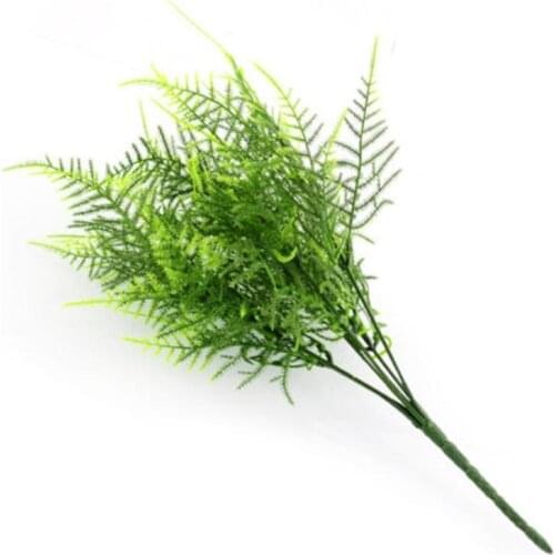 7 Branches Plastic Asparagus Grass Plant Decoration Artificial Asparagus Fern Grass Plant Flower Home Floral Plants Decorate