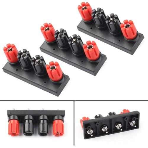 Artudatech 3PCS 4 Female Banana Plug Terminal Binding Post for Speaker Amplifier