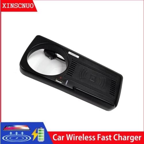 Car Accessories wireless mobile charger For BMW 5 Series F10 F18 2012-2017 QI wireless Fast charging phone Car Charging Pad