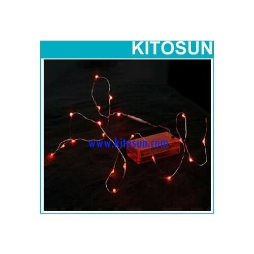 Free shipping!!! Wholesale Battery operated Red Micro led Vine Lights Halloween decor Mini led copper string light