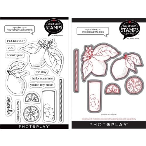 CH 2021New Arrival PUCKER UP Stencils die and stamps for DIY Scrapbooking/photo Album stamps Decorative Embossing DIY