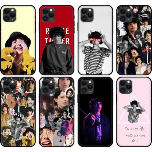 Black tpu case for iphone 5 5s se 2020 6 6s 7 8 plus x 10 XR XS 11 12 mini pro MAX back cover Finn Wolfhard Stranger Things