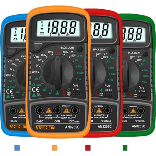 Digital Multimeter Electronic Testers Capacitance Meter Easy Use Durable Voltmeter Volt Meter Multimeter Voltage Tester