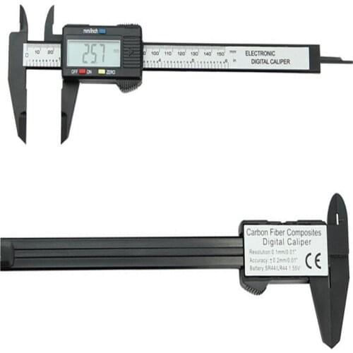 Digital Vernier Calipers measure 6inch LCD Electronic Carbon Fiber Gauge height measuring instruments micrometer