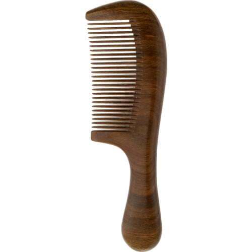 Handmade Wooden Comb Sandalwood Massage Comb Anti-Static With Round Handle