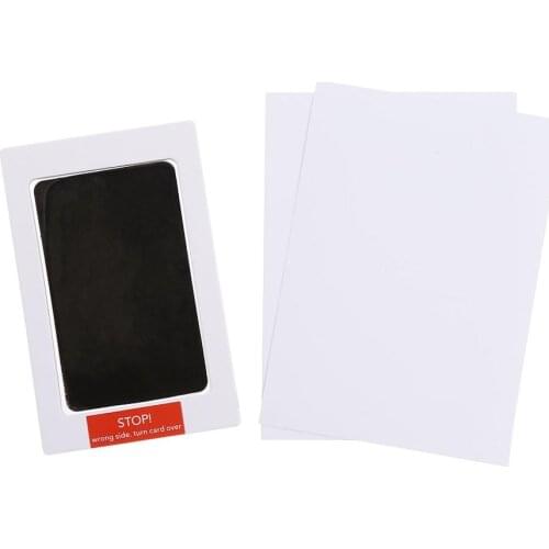 Newborn Baby Handprint Footprint Photo Frame Kit Non-Toxic Clean Touch Ink Pad