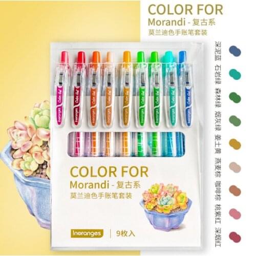 Beautiful girl heart color 0.5mm press gel pen