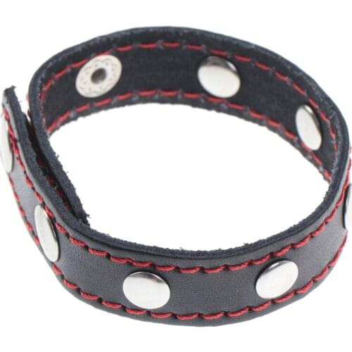 Sex Products Leather Penis Delay Ejaculation Penis Rings Adjustable Penis Belt Cock Rings Fasten Leather Time Sex Toys For Men