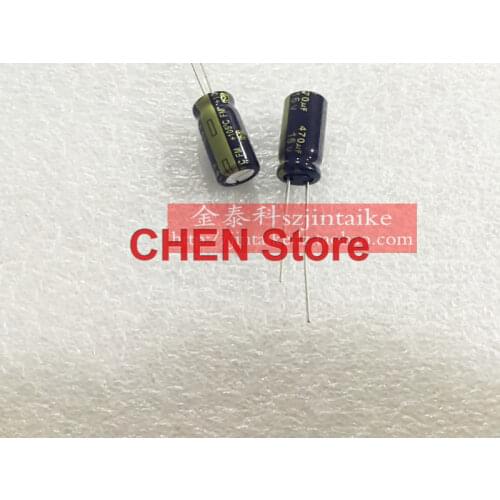 20PCS matsushita capacitor FM Series 16V470UF 8X15MM ultra low internal resistance Electrolytic Capacitor 470uf 16v