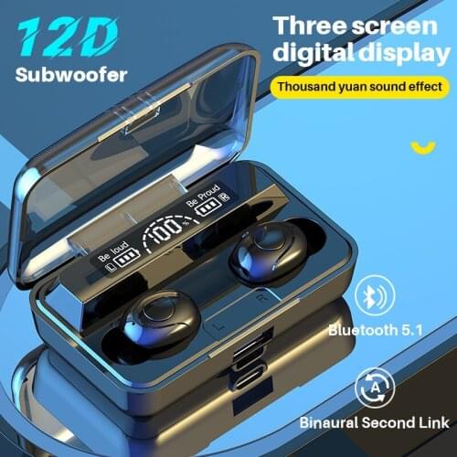 L6 digital display with power bank Bluetooth headset new private model e-commerce cross border trade platform tws5.0 earplug