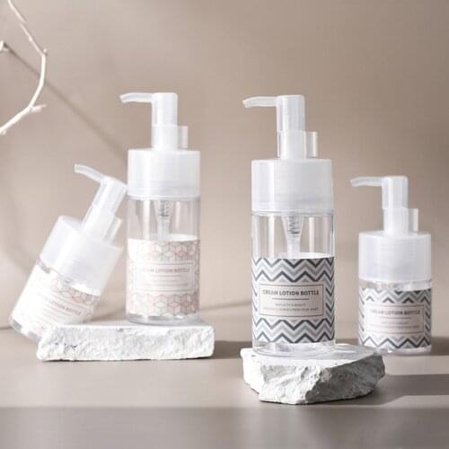 Mini Refillable Soap Bottles Liquid Pump Dispenser Facial Water Beauty Unloading Oil Massage Essential Makeup Press Jar Containe