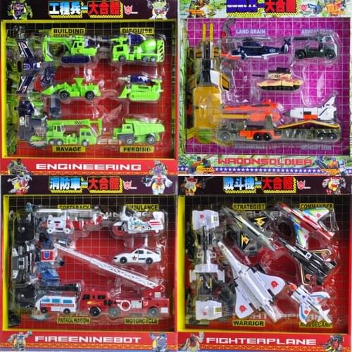 Car Aircraft Model Transformers G1 Devastator Defensor Bruticus Superion Assembled Deformation Robot Autobot Toy Collection