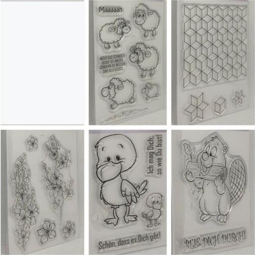 German Transparent Clear Silicone Stamp/Seal for DIY scrapbooking/photo album Decorative clear stamp A7368