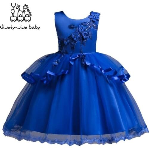 Princess Flower Girl Dress Summer Tutu Wedding Birthday Party Kids Bridesmaid Dresses For Girls Childrens Costume Prom Designs