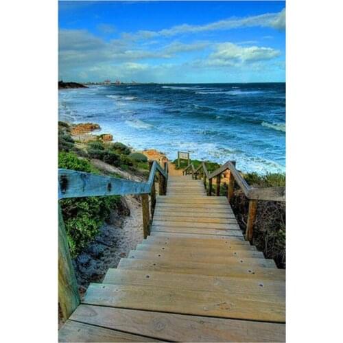 Full 5D DIY Square Round Diamond Painting"Seaside Scenery"diamond Embroidery Cross Stitch Mosaic decoration Christmas Gift