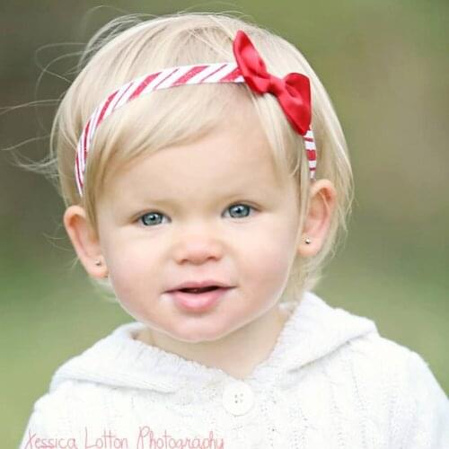Christmas bow headband, European and American baby headwear, baby headband