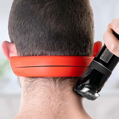 DIY Neckline Shaving Template And Hair Trimming Guide And Safe Shave Skin For Hair Cut Trim Self Grooming Silicone Styling V7K8