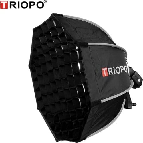 TRIOPO 65cm Octagon Umbrella Softbox with Honeycomb Grid For Godox V860II TT600 TT685 YN560 III IV TR-988 Flash Soft Box