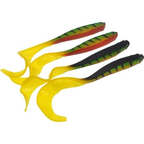 Wobbler Fishing soft Lure 12.5cm 5.5g Carp Jig Swimbait Artificial Double Color Silicone Soft Bait Carp Bass Lures