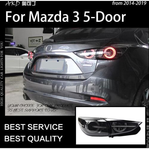 AKD Car Styling Tail Lamp for Mazda 3 Axela LED Tail Light Hatchback Mazda3 DRL 5-door Dynamic Signal Reverse auto Accessories