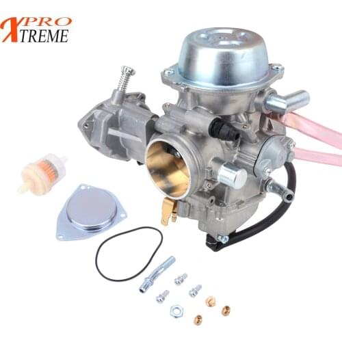 Motocross Aluminum Carburetor Throttle Base Cover Inline Fuel Filter Set For YAMAHA YXR660 YXR 660 2004 2005 2006 2007 2004-2007