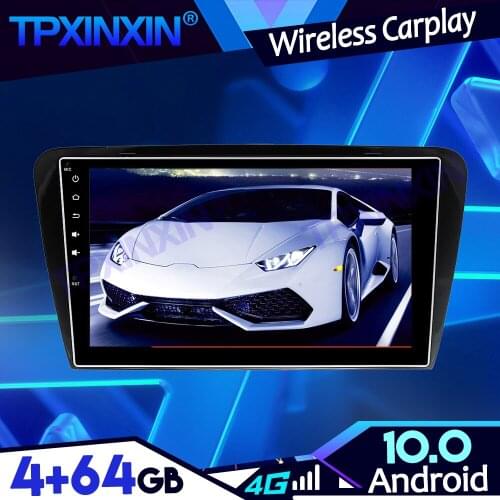 Android 10 4-64G PX6 IPS Carplay For VW Skoda Octavia 2014-2017 DSP Tape Recoder Multimedia Player Head Unit Navi GPS Auto Radio